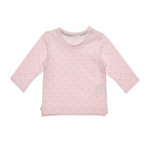 Памучна блуза на цветя за бебе, розова Benetton 238107 