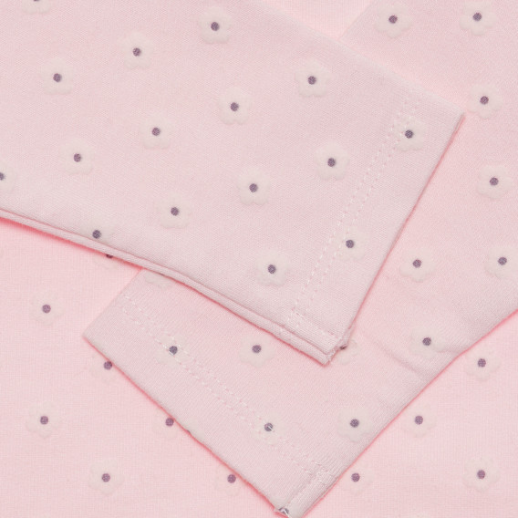 Памучна блуза на цветя за бебе, розова Benetton 238108 3