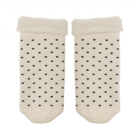 Комплект от два чифта чорапи в бяло и сиво Benetton 238168 4
