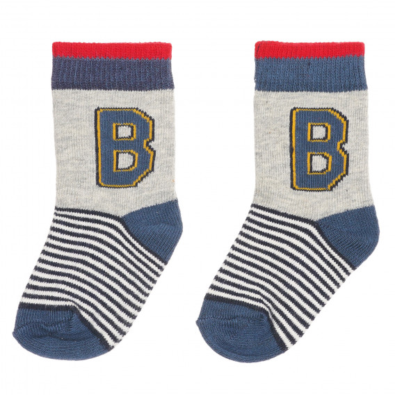 Комплект от три чифта чорапи за бебе, многоцветни Benetton 238194 5