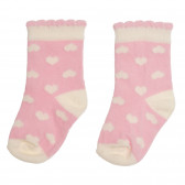 Комплект от три чифта чорапи за бебе в розово и тъмно синьо Benetton 238199 5