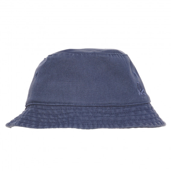 Дънкова шапка с логото на бранда, тъмно синя Benetton 238419 