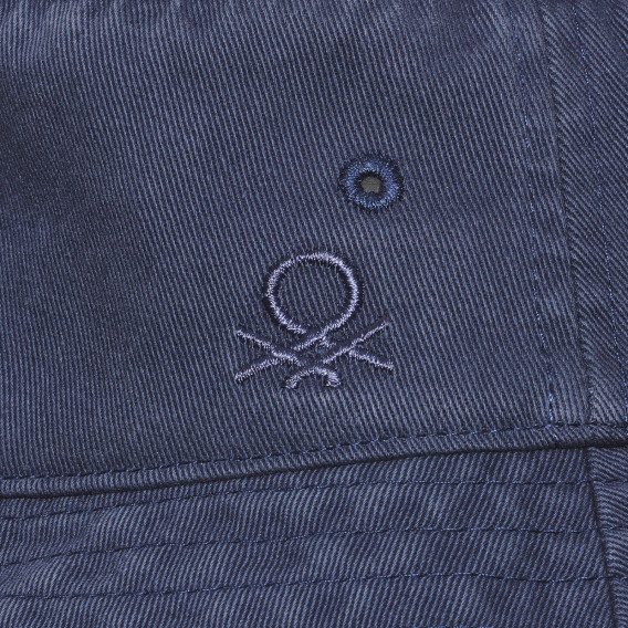 Дънкова шапка с логото на бранда, тъмно синя Benetton 238420 2