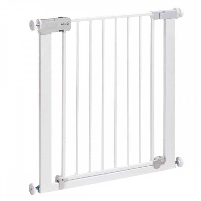 Универсална метална преграда за врата с механизъм за автоматично заключване, 73-80 см, бяла  238727