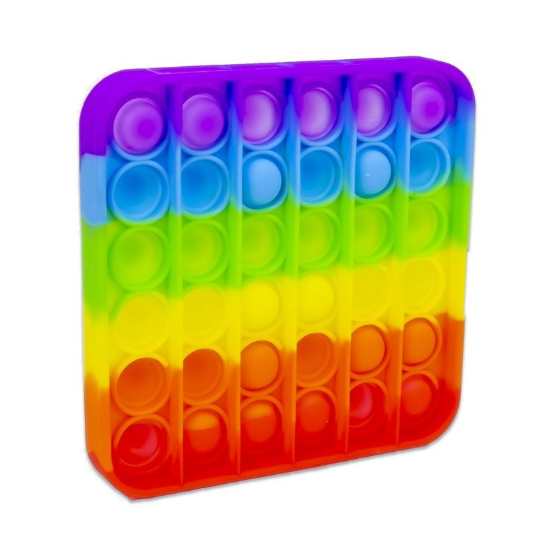 Анти-стрес играчка Pop It квадрат, многоцветна  238786