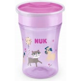 Полипропиленова чаша, Evolution Magic, лилава с котенце, 230 мл. NUK 238921 7