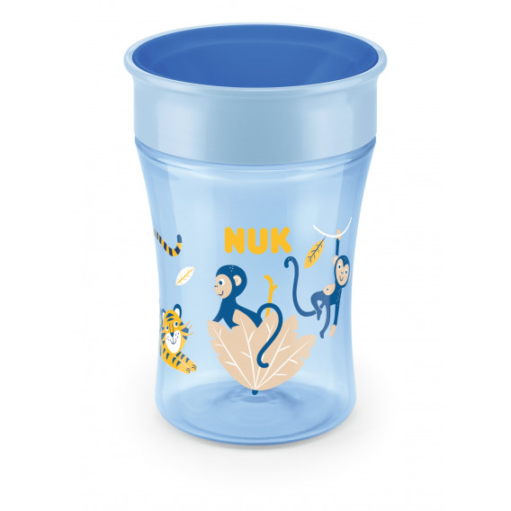 Полипропиленова чаша, Evolution Magic, синя с маймунка, 230 мл. NUK 238922 2