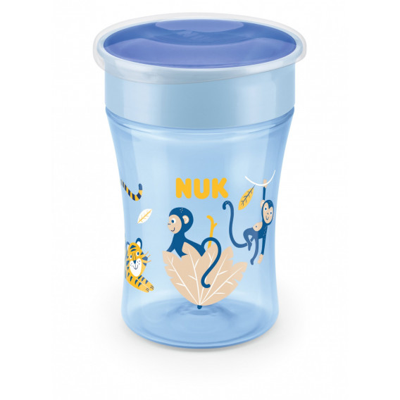 Полипропиленова чаша, Evolution Magic, синя с маймунка, 230 мл. NUK 238924 