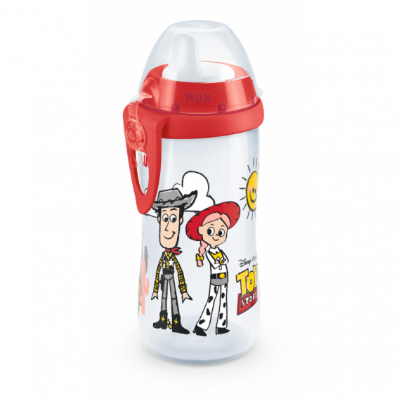 Полипропиленово шише за сок Toy Story, с биберон , 12+месеца, 300 мл, червено NUK 238950 7