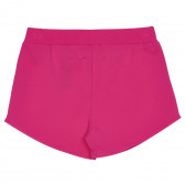 Памучни къси панталони с кантове, розови Guess 239119 4