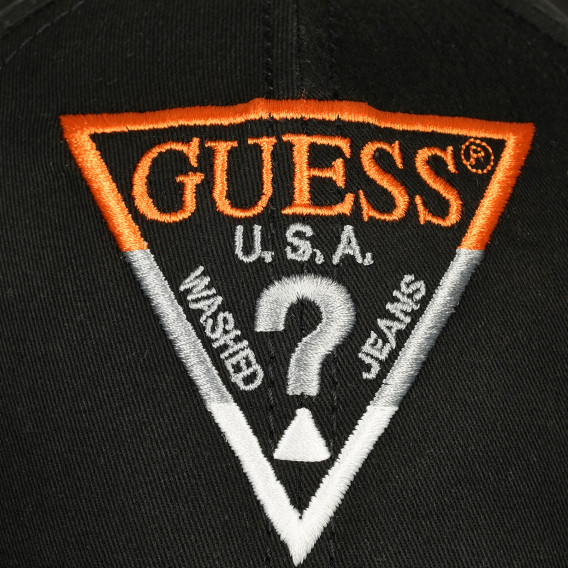 Памучна шапка с козирка, черна Guess 239220 4