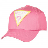 Памучна шапка с козирка, розова Guess 239246 2