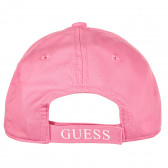 Памучна шапка с козирка, розова Guess 239247 3