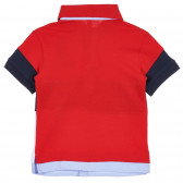 Памучна тениска с яка за бебе, многоцветна Idexe 239273 4