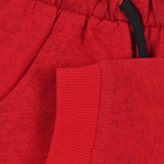 Памучен къс панталон за бебе, червен Idexe 239280 3