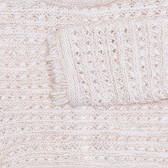 Памучна жилетка с блестящи нишки за бебе, бежова Idexe 239368 3