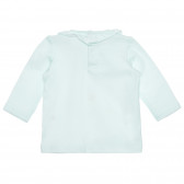 Памучна блуза с къдрички за бебе, зелена Idexe 239407 3