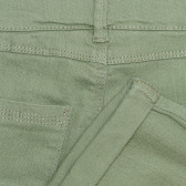 Памучни къси дънкови панталони, зелени Idexe 239515 3