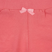 Памучни къси панталони с къдрички за бебе, розови Idexe 239593 2