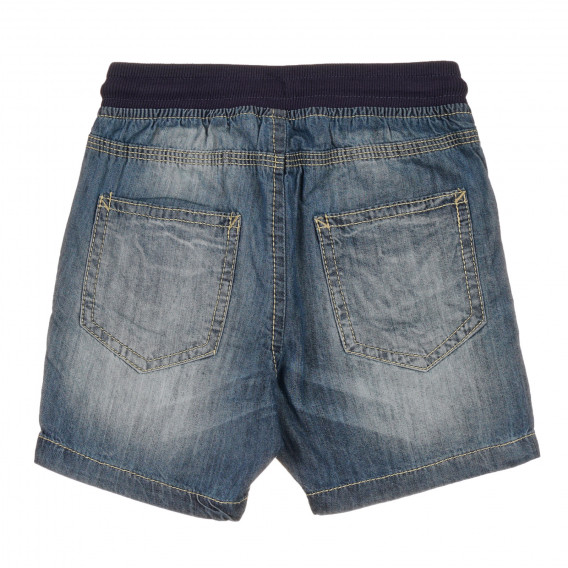 Памучен панталон от деним с износен ефект, сини Idexe 239597 4