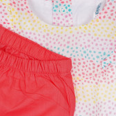 Памучен комплект от тениска и къс панталон за бебе, Idexe 239630 3
