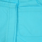 Памучен къс панталон за бебе, светло син Idexe 239649 3