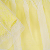 Памучна пола с тюл за бебе, жълта Idexe 239733 3