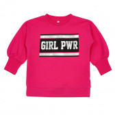 Памучна блуза Girl PWR, розов Idexe 239852 