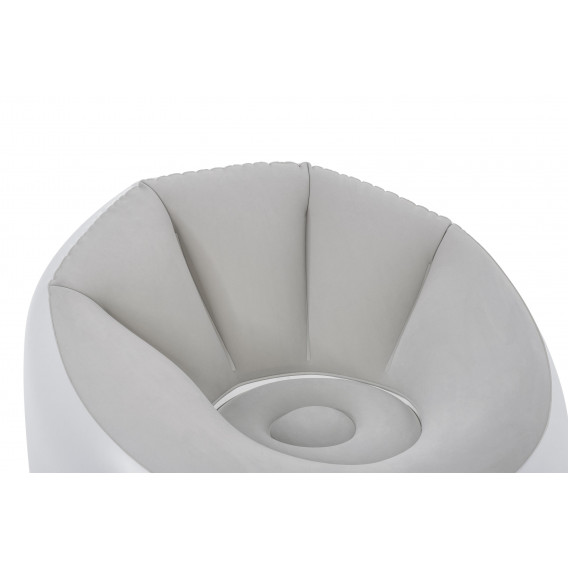 Надуваем кръгъл фотьойл с LED светлини Air Chair, 102 х 97 х 71 см, сив Bestway 239993 2