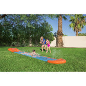 Надуваема единична детска водна пързалка H2OGO! Single Slide, 5.49м синьо и оранжево Bestway 240055 6