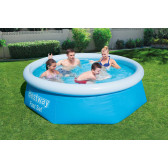 Надуваем кръгъл детски басейн Pool, 244 х 244 х 66 см, 2300 литра, син Bestway 240082 2