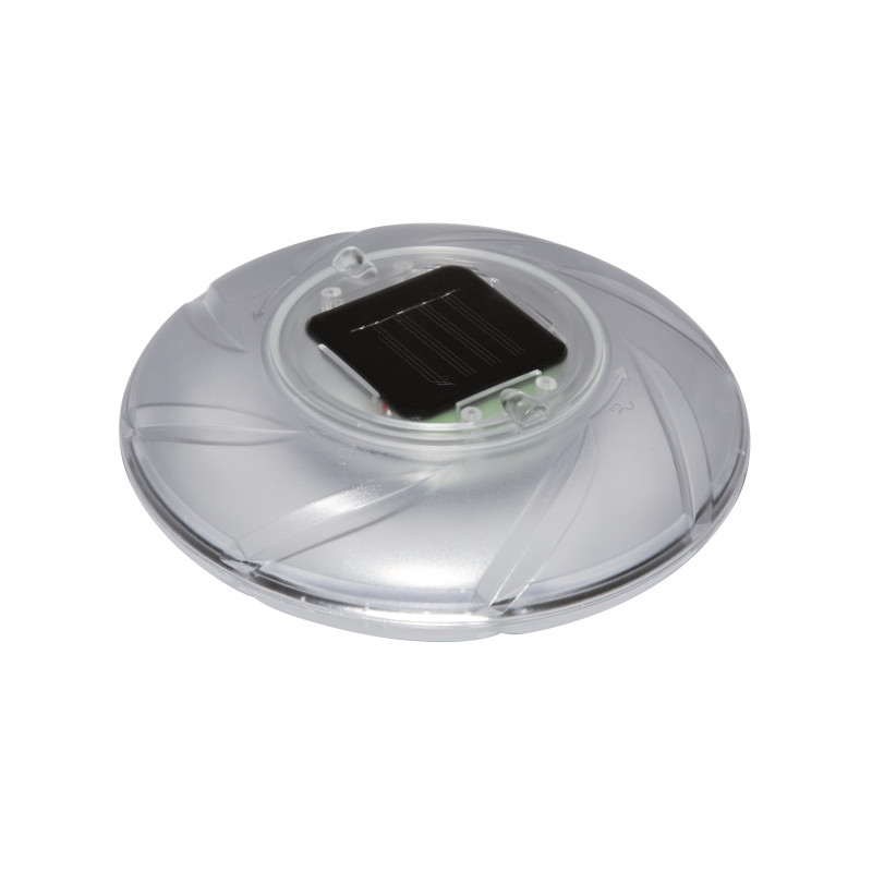 Плаваща соларна лампа за басейн Flowclear Solar-Float Lamp, IP68, 21 х 21 х 8 см, бяла  240173