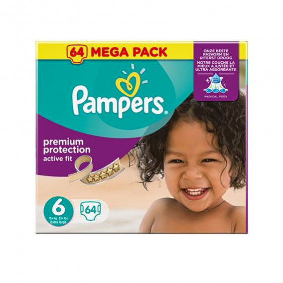 Пелени Active Fit, размер 6, 64 бр. Pampers 240194 