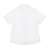 Памучна риза с къс ръкав, бяла Idexe 240200 2