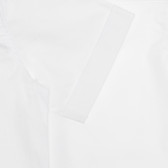 Памучна риза с къс ръкав, бяла Idexe 240201 3