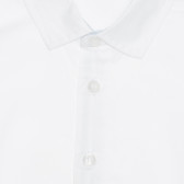 Памучна риза с къс ръкав, бяла Idexe 240202 4