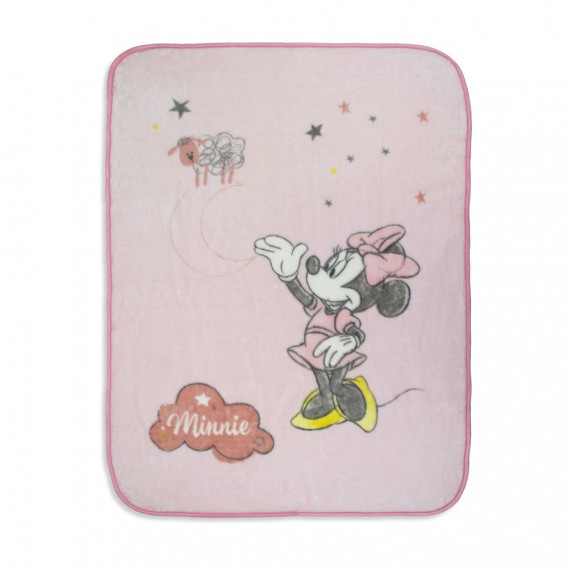 Бебешко одеяло 140 х 110 см Мини Маус, розово Minnie Mouse 240533 
