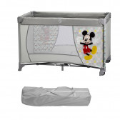 Кошара на едно ниво MICKEY MOUSE, с колелца, за матрак 120 х 60 см, сива Mickey Mouse 240540 