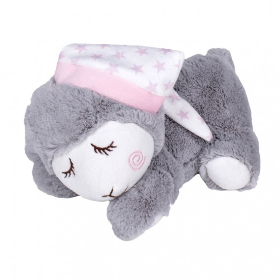 Термо плюшена играчка Овчица, 8 х 25 х 12 см, с костилки от череши, розова Inter Baby 240547 