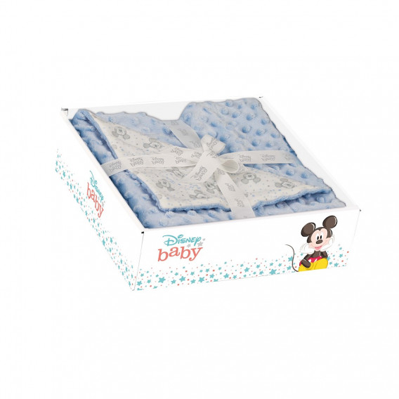 Бебешко одеяло 80 х 110 см Мики Маус, синьо Mickey Mouse 240621 4