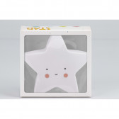 Бебешка хавлия за баня UNICORNIO в комплект с лампа Звезда, 100 х 100 см, бяло и сиво Inter Baby 240666 5
