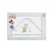 Бебешка хавлия за баня MICKEY, 100 х 100 см, бяло и синьо Mickey Mouse 240673 5