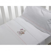 Летен спален комплект OSITA от 3 части за легло 60 х 120 см, бяло и розово Inter Baby 240747 3