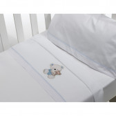 Летен спален комплект OSITA от 3 части за легло 60 х 120 см, бяло и синьо Inter Baby 240751 4