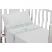 Летен спален комплект CONEJO от 3 части за легло 60 х 120 см, бяло и зелено Inter Baby 240758 7