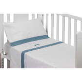 Летен спален комплект SWING от 3 части за легло 60 х 120 см, бяло и петрол Inter Baby 240765 7
