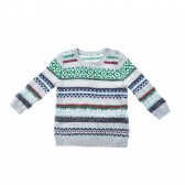 Пуловер за момче на разноцветно райе Benetton 24090 