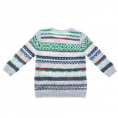 Пуловер за момче на разноцветно райе Benetton 24091 2