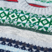 Пуловер за момче на разноцветно райе Benetton 24092 3