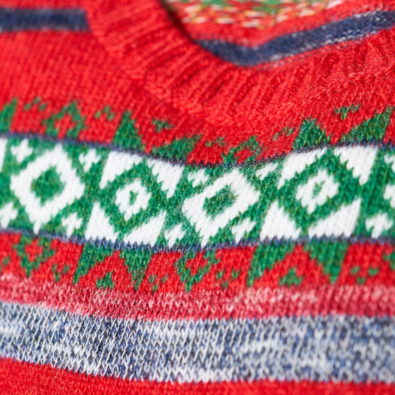Пуловер за момче от фина плетка  с копчета Benetton 24096 3